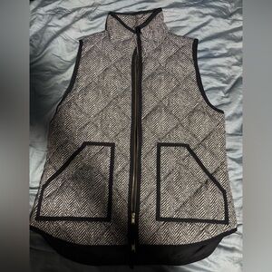 J. Crew Monochrome Herringbone Vest